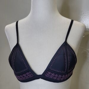 Triangl knit accent swim bra